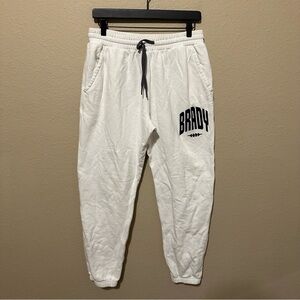 Brady Brand Men’s White Jogger Sweatpants